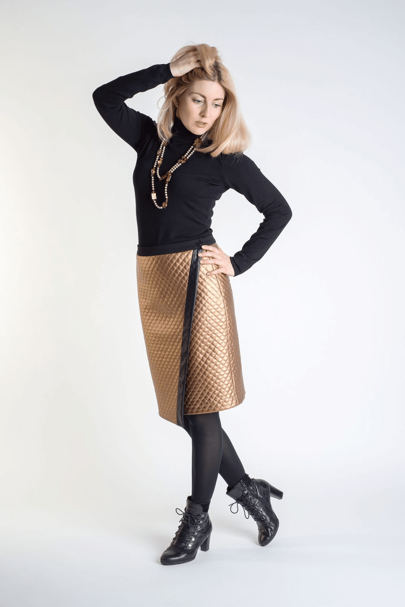 Wickelrockoptik Kupfer